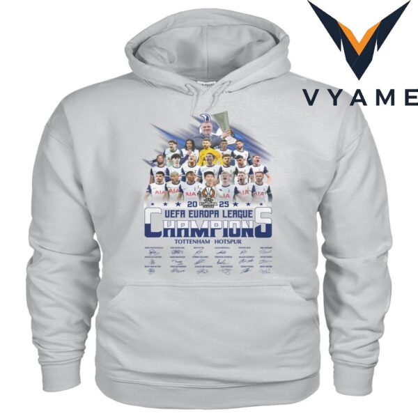 Tottenham Hotspur 2025 UEFA Europa League Champions T-shirt