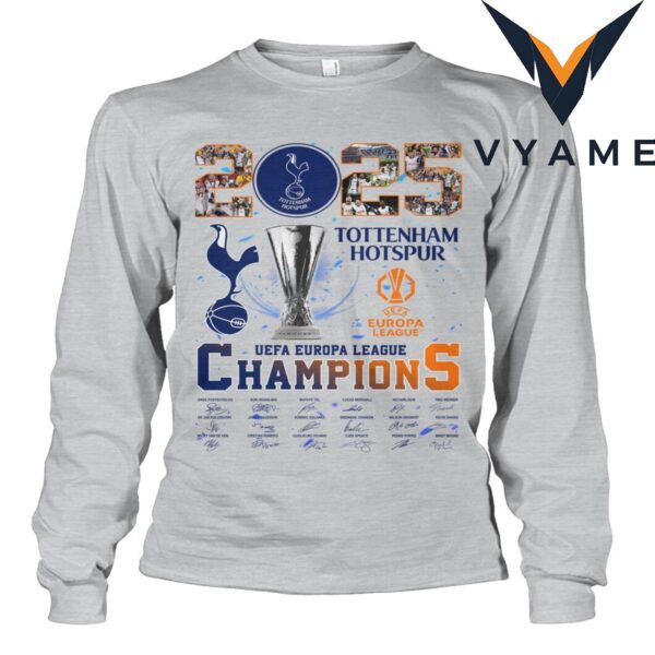 Tottenham Wins 2025 UEFA Final – Third Europa League T-Shirt