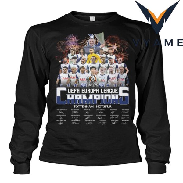 UEFA Europa League Champions 2025 The Tottenham Hotspur shirt