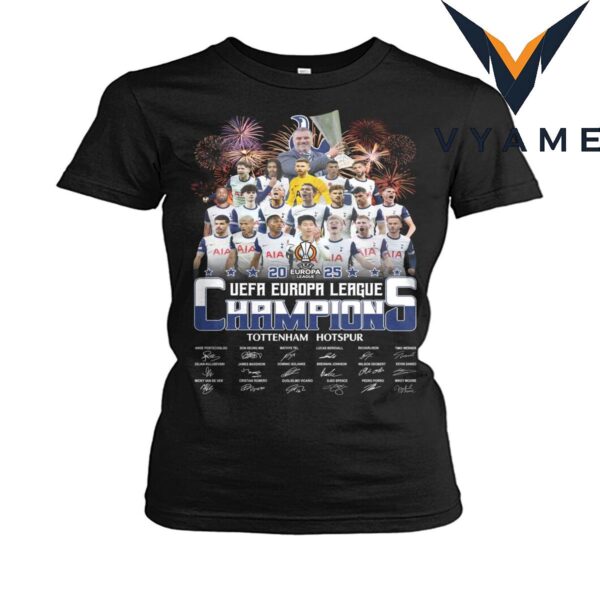 UEFA Europa League Champions 2025 The Tottenham Hotspur shirt