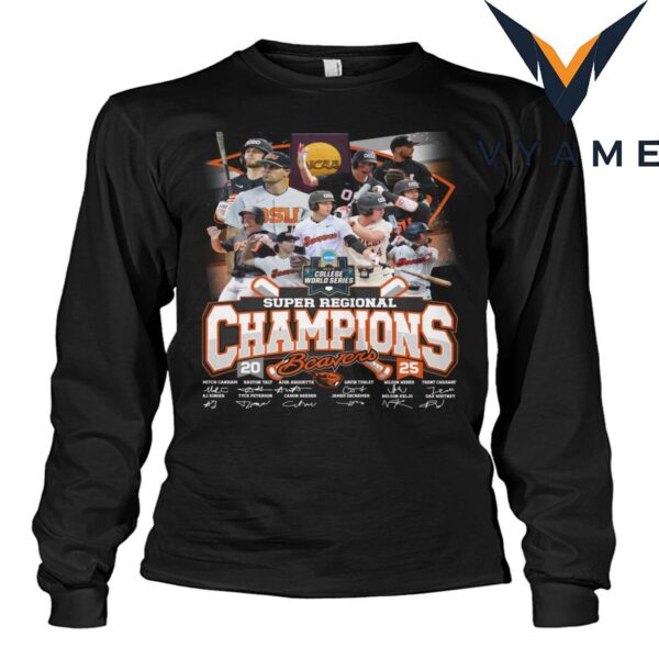 2025 Oregon State Beavers Super Regional Champions Shirt