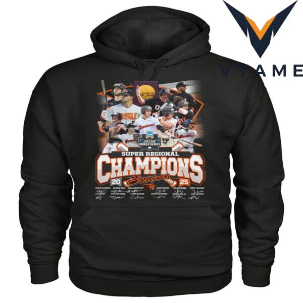2025 Oregon State Beavers Super Regional Champions Shirt