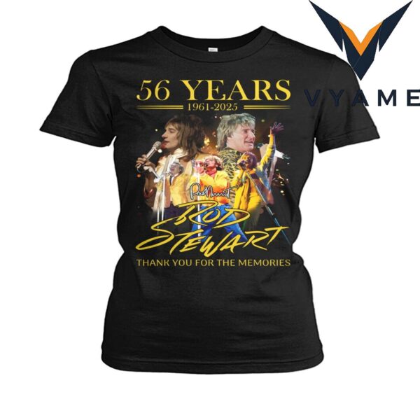 56 Years 1961-2025 Rod Stewart T-Shirt