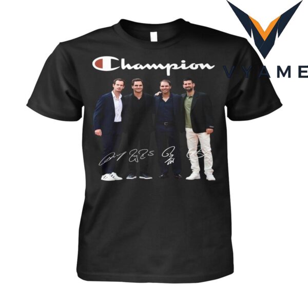 Federer Nadal Djokovic Murray – Big Four Tennis Fan T-Shirt