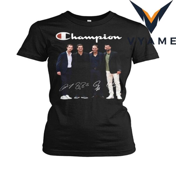 Federer Nadal Djokovic Murray – Big Four Tennis Fan T-Shirt