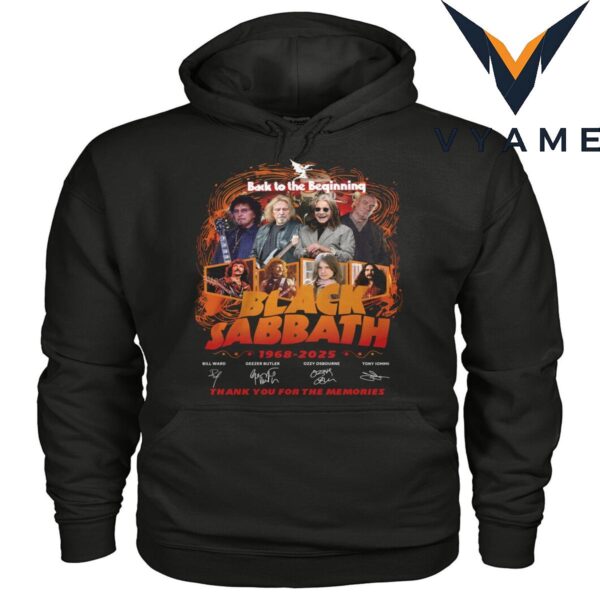 Black Sabbath Tribute – Back to the Beginning Artwork Featuring Original Lineup T-Shirt