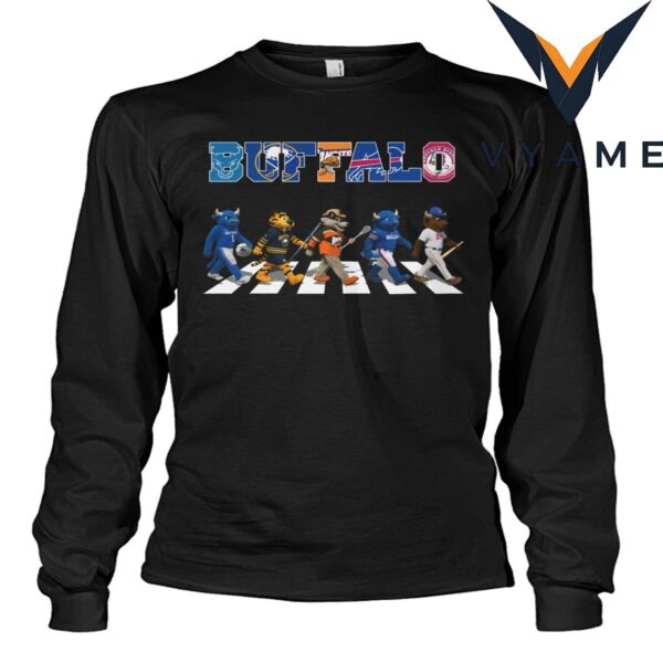 Buffalo Mascots Sports Teams Abbey Road Shirt