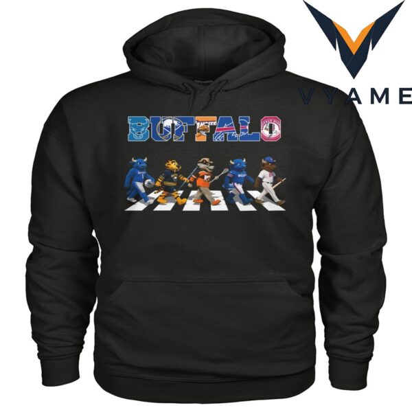 Buffalo Mascots Sports Teams Abbey Road Shirt