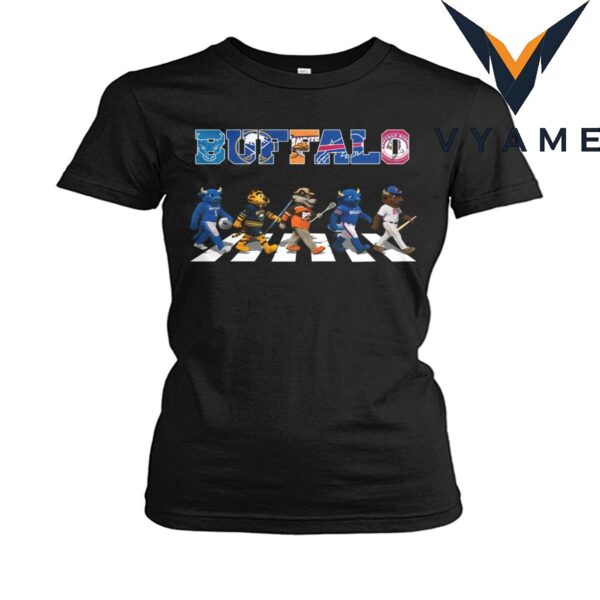 Buffalo Mascots Sports Teams Abbey Road Shirt