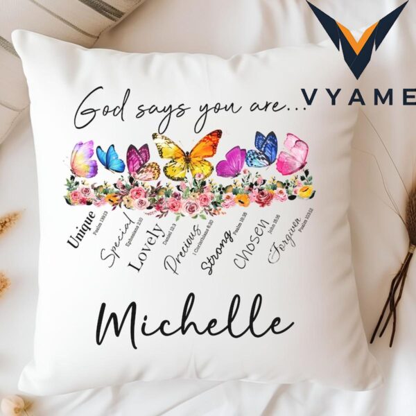 Custom Christian Throw Pillow – Personalized Bible Verse Home Decor & Gift