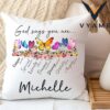 Custom Christian Throw Pillow Personalized Bible Verse Home Decor & Gift