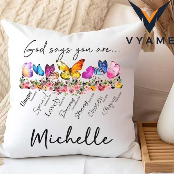 Custom Christian Throw Pillow – Personalized Bible Verse Home Decor & Gift