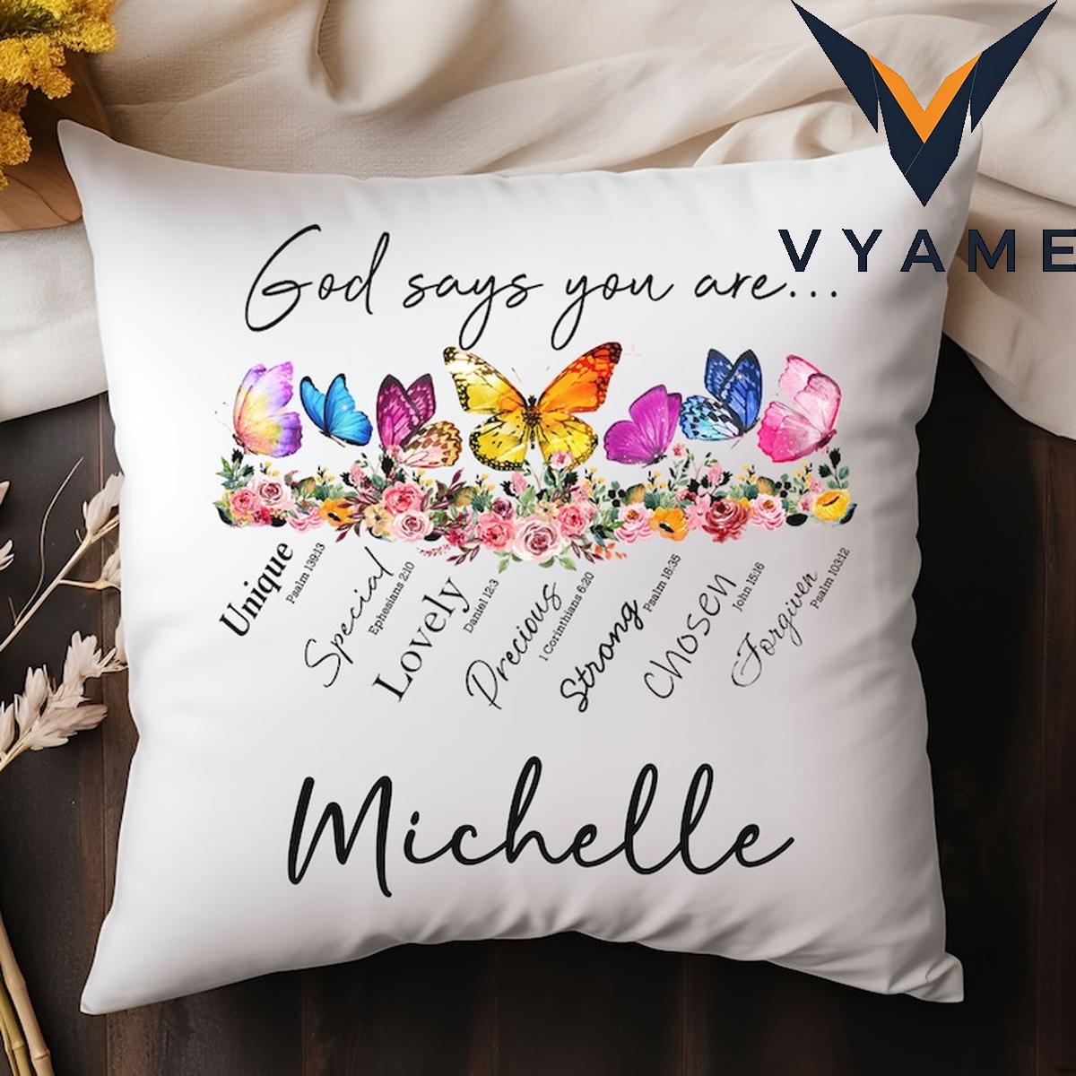 Custom Christian Throw Pillow - Personalized Bible Verse Home Decor & Gift Custom Christian Throw Pillow - Personalized Bible Verse Home Decor & Gift