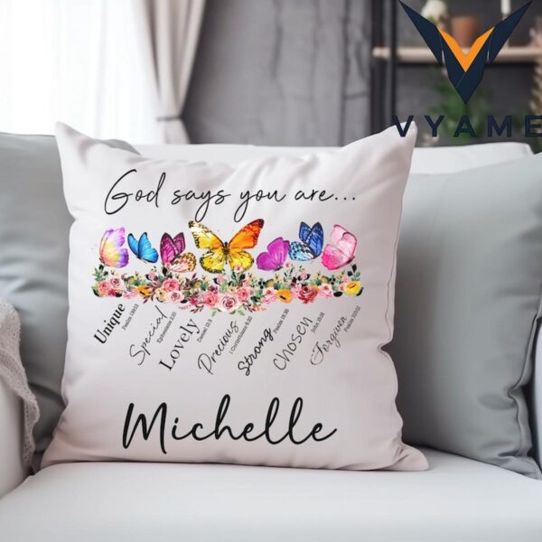 Custom Christian Throw Pillow – Personalized Bible Verse Home Decor & Gift