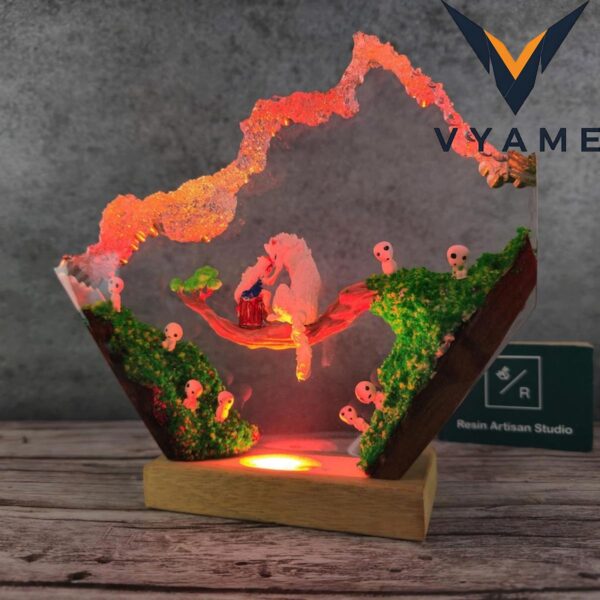 Custom Handmade Resin Anime Lamp – Gift for Mom, Kids, Him or Her _ Birthday Gift Night Light