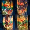 Dark Fantasy Warrior Resin Lamp Epic Gaming Diorama Night Light
