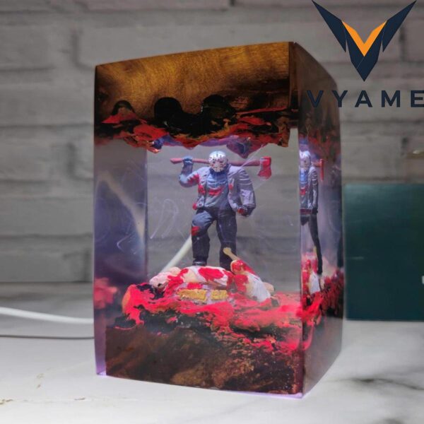 Jason Voorhees_Freddy Krueger Horror Resin Lamp