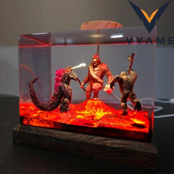 Monster Resin Night Light (Atomic Breath Diorama)