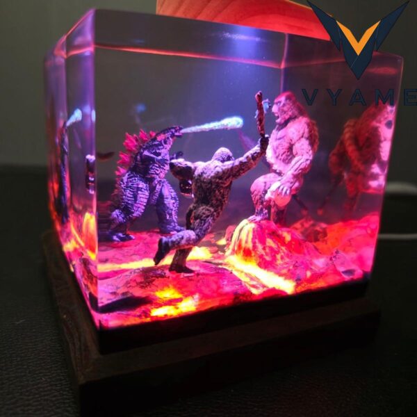 Monster Resin Night Light (Atomic Breath Diorama)