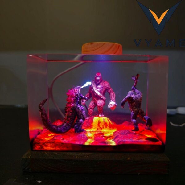 Monster Resin Night Light (Atomic Breath Diorama)