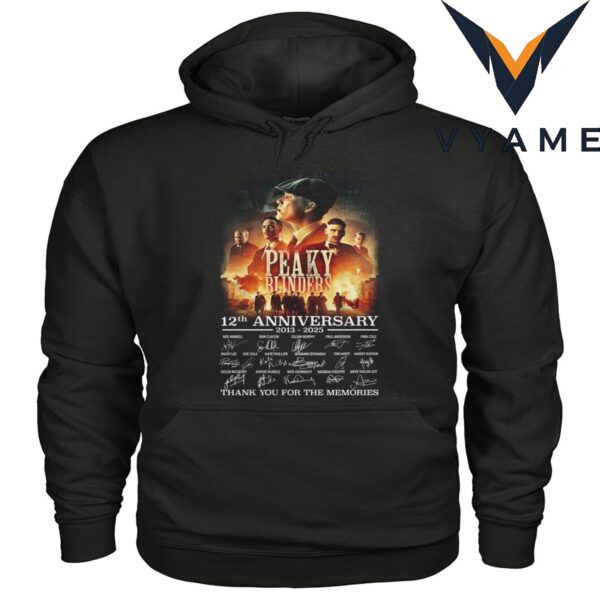 Peaky Blinders 12th Anniversary 2013–2025 T-Shirt Thank You for the Memories