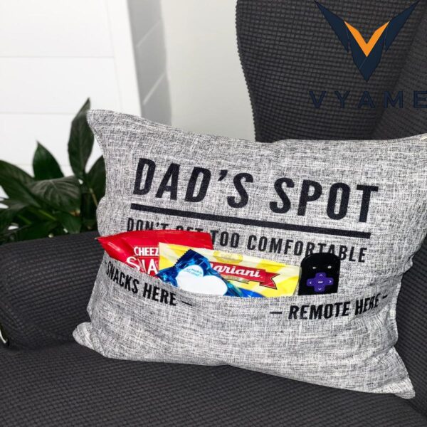 Personalized Pocket Pillow Cover For Dad