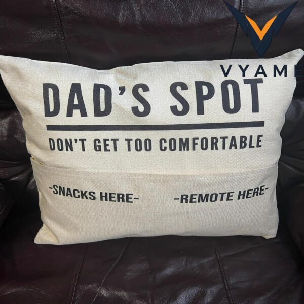 Personalized Pocket Pillow Cover For Dad