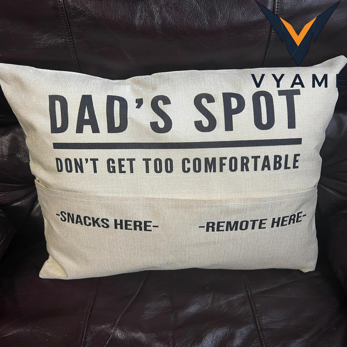 Personalized Pocket Pillow Cover For Dad Personalized Pocket Pillow Cover For Dad