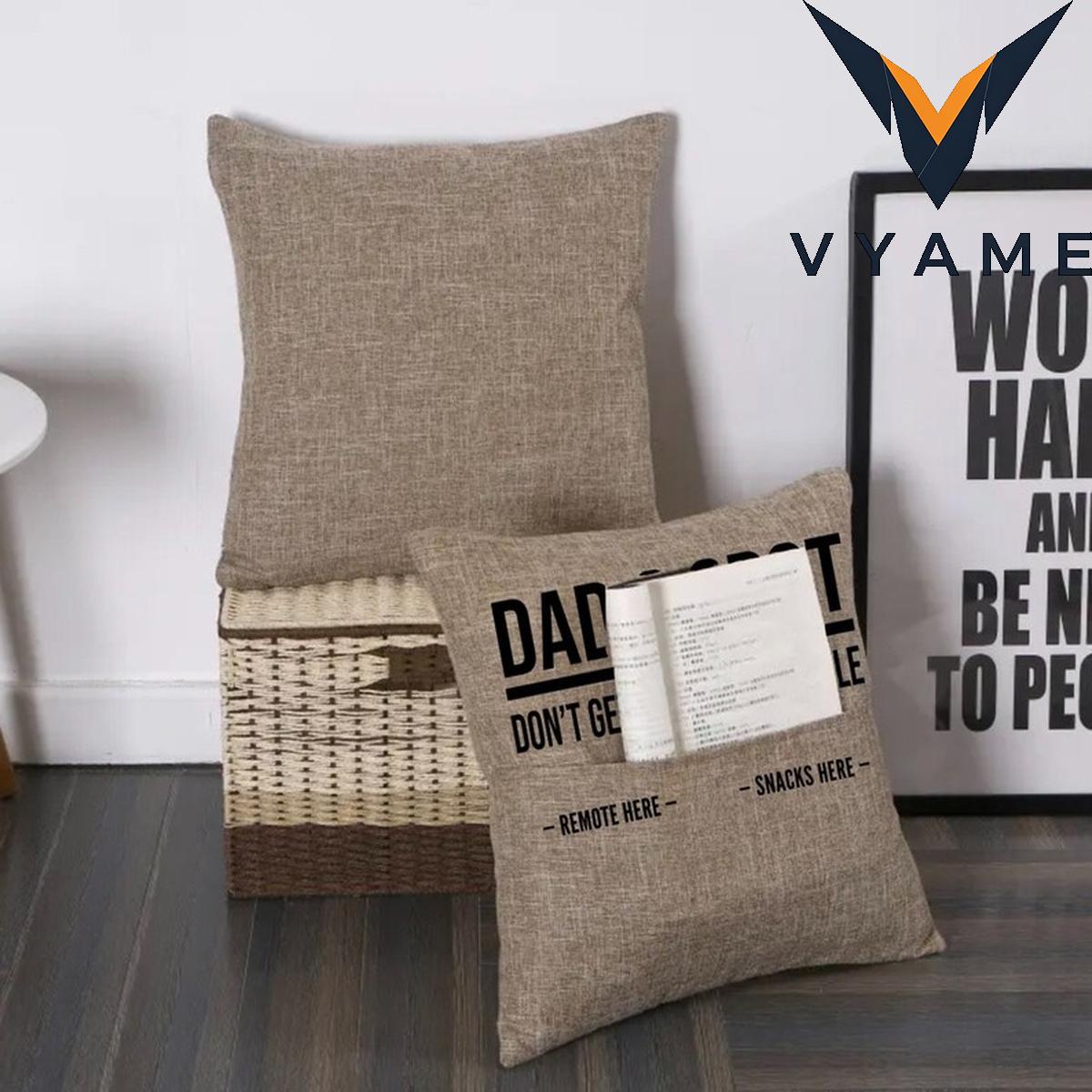 Personalized Pocket Pillow Cover For Dad Personalized Pocket Pillow Cover For Dad