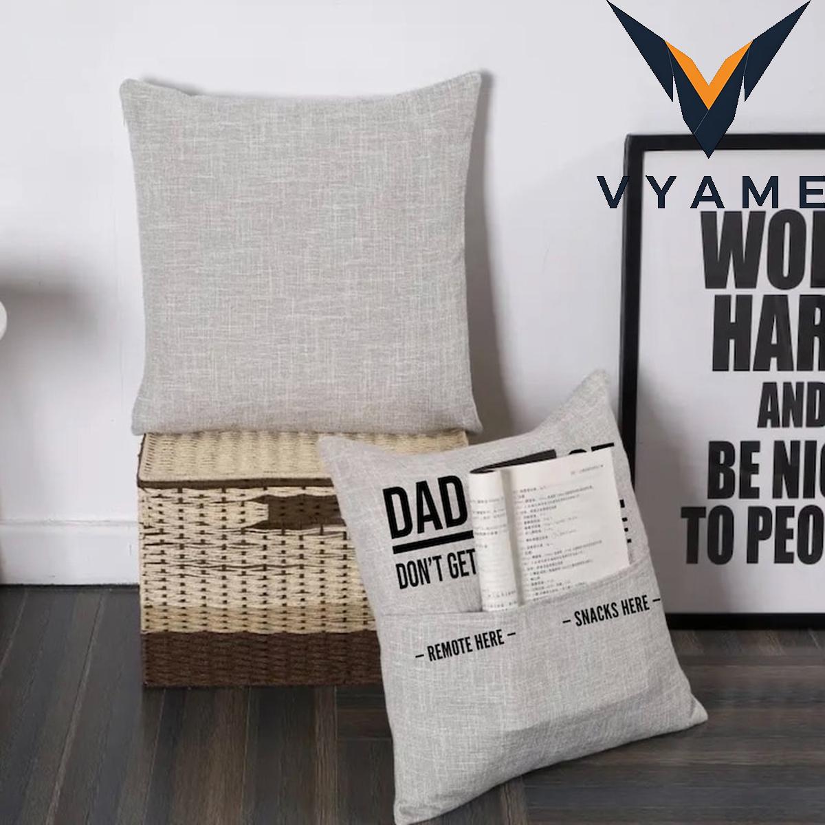 Personalized Pocket Pillow Cover For Dad Personalized Pocket Pillow Cover For Dad