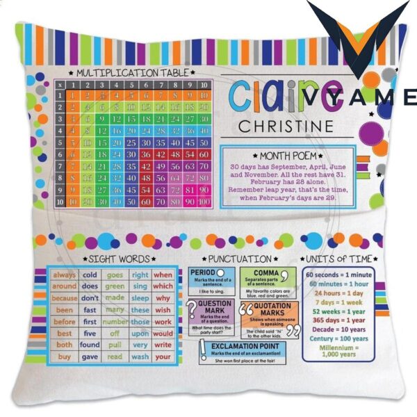 Personalized Pocket Reading Pillow – Custom Kids Book Pillow & Baby Shower Gift