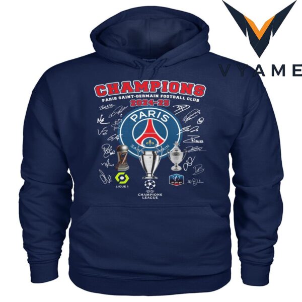 Team Paris Saint-Germain UEFA Champions League 2025 T-Shirt