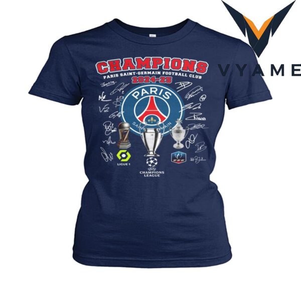 Team Paris Saint-Germain UEFA Champions League 2025 T-Shirt