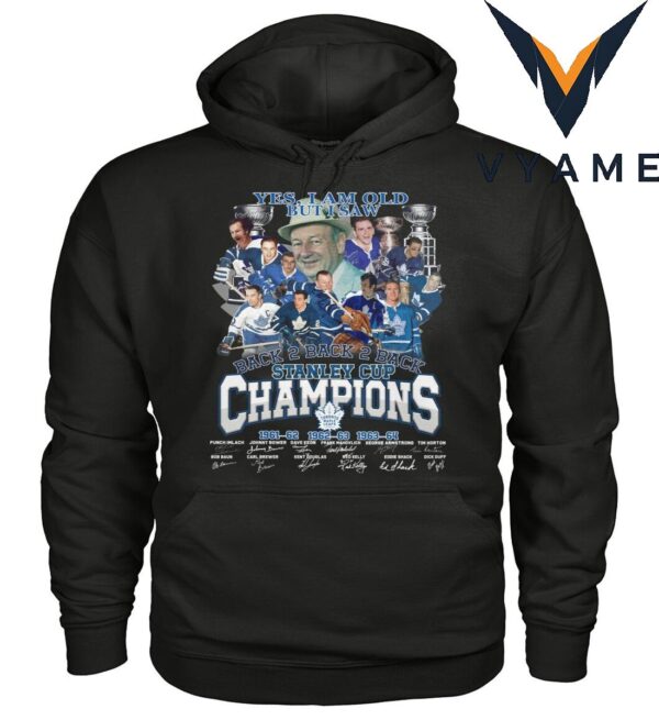 2 Back Stanley Cup Champions Toronto Maple Leafs Signatre Shirt