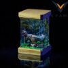 Custom Dinosaur Lamp with Epoxy Resin & Wood  Personalized Night Light