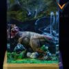 Custom Dinosaur Lamp with Epoxy Resin & Wood  Personalized Night Light