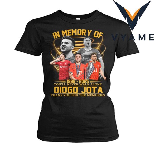 Diogo Jota In Memory You’ll Never Walk Alone 2025 T-Shirt