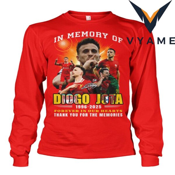 Diogo Jota Liverpool FC Tribute Shirt _ Forever In Our Hearts