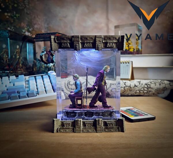 Handmade Epoxy Resin Lamp _ Villain Vibes Decor & Gift for Him