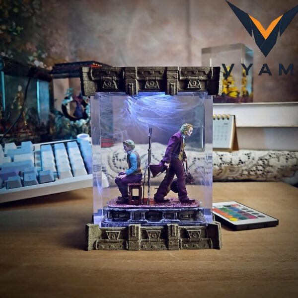 Handmade Epoxy Resin Lamp _ Villain Vibes Decor & Gift for Him