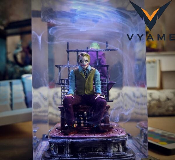 Handmade Epoxy Resin Lamp _ Villain Vibes Decor & Gift for Him