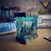 Handmade Epoxy Resin Lamp | Villain Vibes Decor & Gift for Him