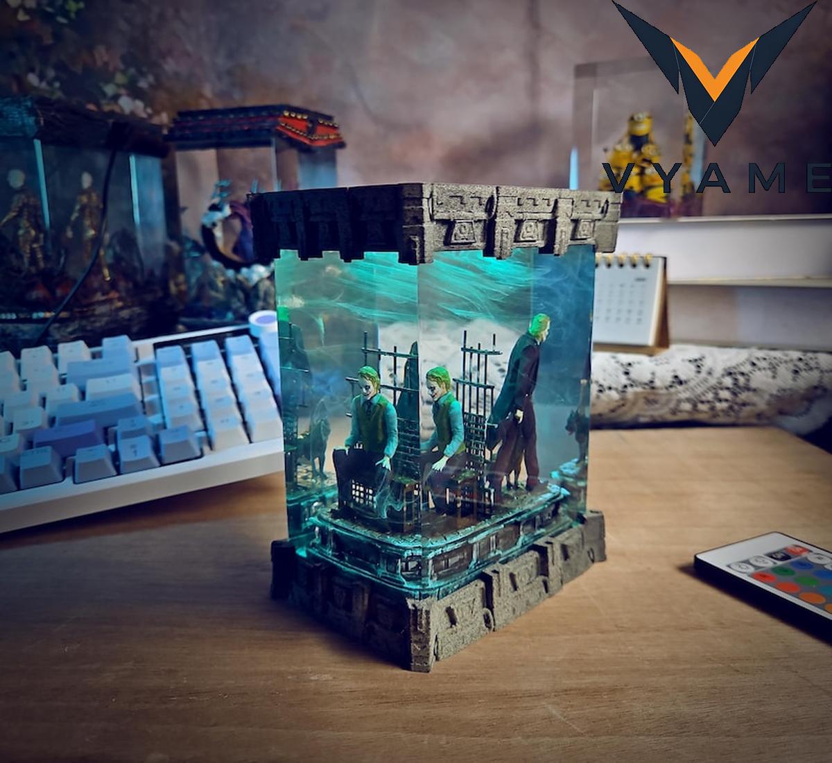 Handmade Epoxy Resin Lamp _ Villain Vibes Decor & Gift for Him Handmade Epoxy Resin Lamp _ Villain Vibes Decor & Gift for Him