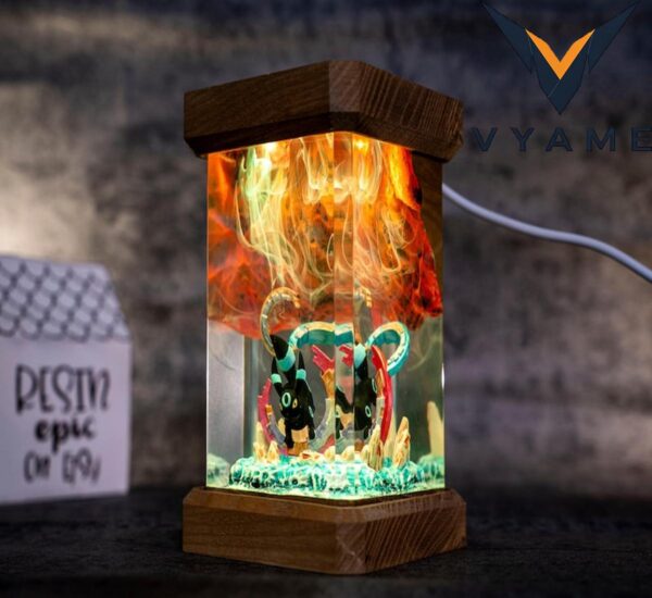 Mini Anime Resin Lamp _ Custom Epoxy Night Light for Kids’ Decor & Study