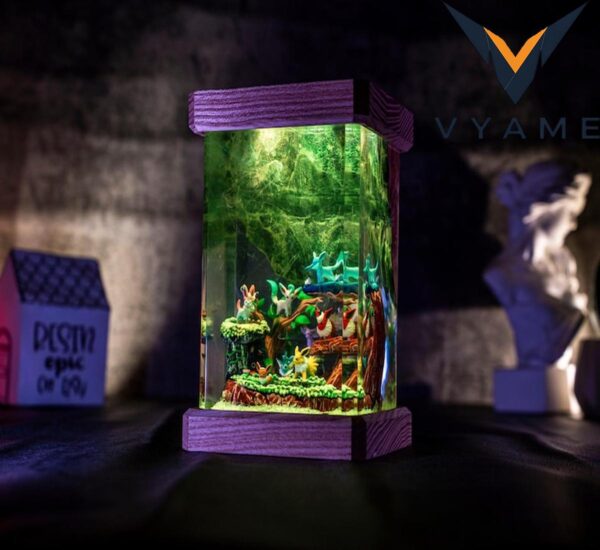 Mini Anime Resin Lamp _ Custom Epoxy Night Light for Kids’ Decor & Study