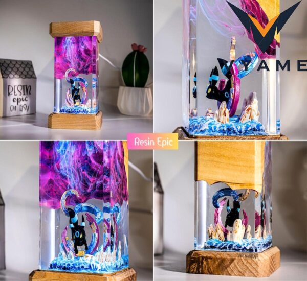 Mini Anime Resin Lamp _ Custom Epoxy Night Light for Kids’ Decor & Study