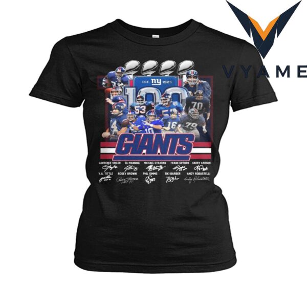 New York Giants 100th Anniversary T-Shirt