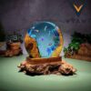 Handmade Ocean Resin Lamp, Coral Reef Epoxy Night Light for Home Decor