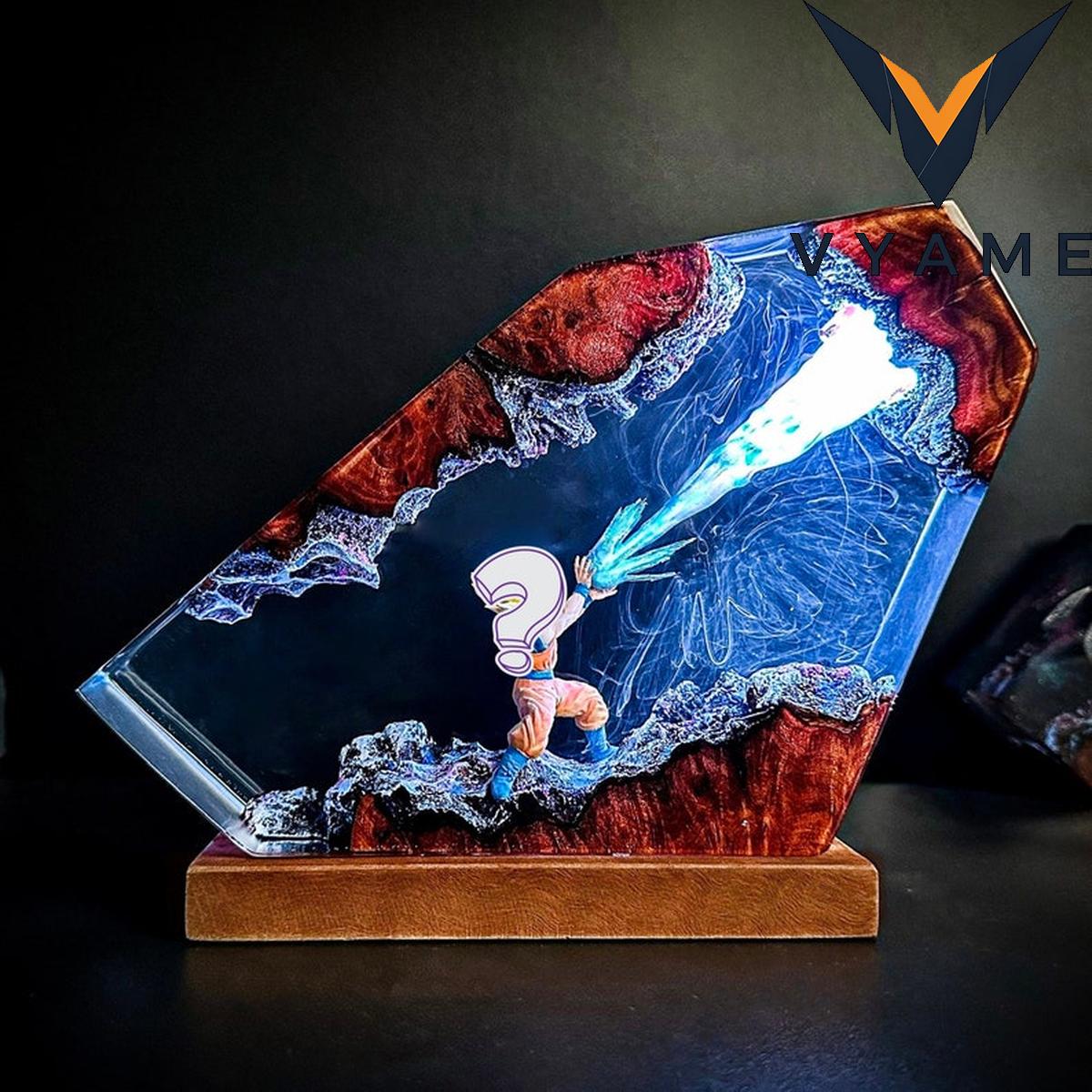 Legendary Fighters Anime Resin Lamp | Handmade Wood & Epoxy Night Light | Meaningful Gift for Gamers & Collectors Legendary Fighters Anime Resin Lamp | Handmade Wood & Epoxy Night Light | Meaningful Gift for Gamers & Collectors