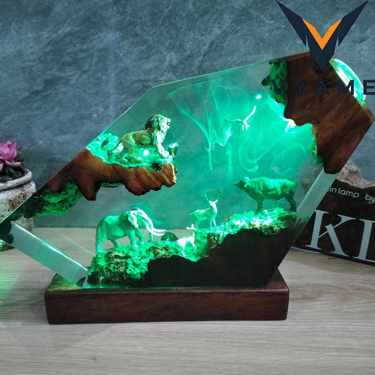Majestic Lion Resin Lamp – 3D King of the Jungle Night Light Majestic Lion Resin Lamp – 3D King of the Jungle Night Light